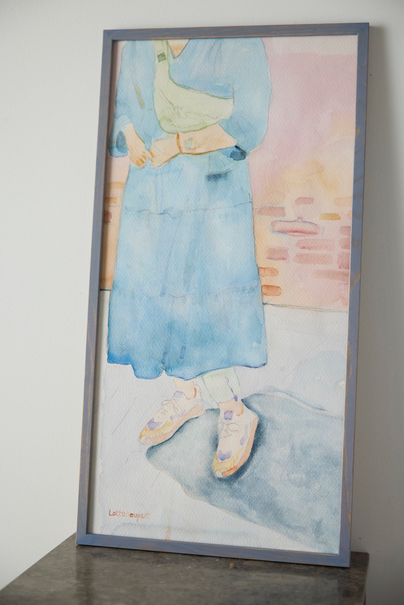 Pige i blå kjole - Lotte Neupart