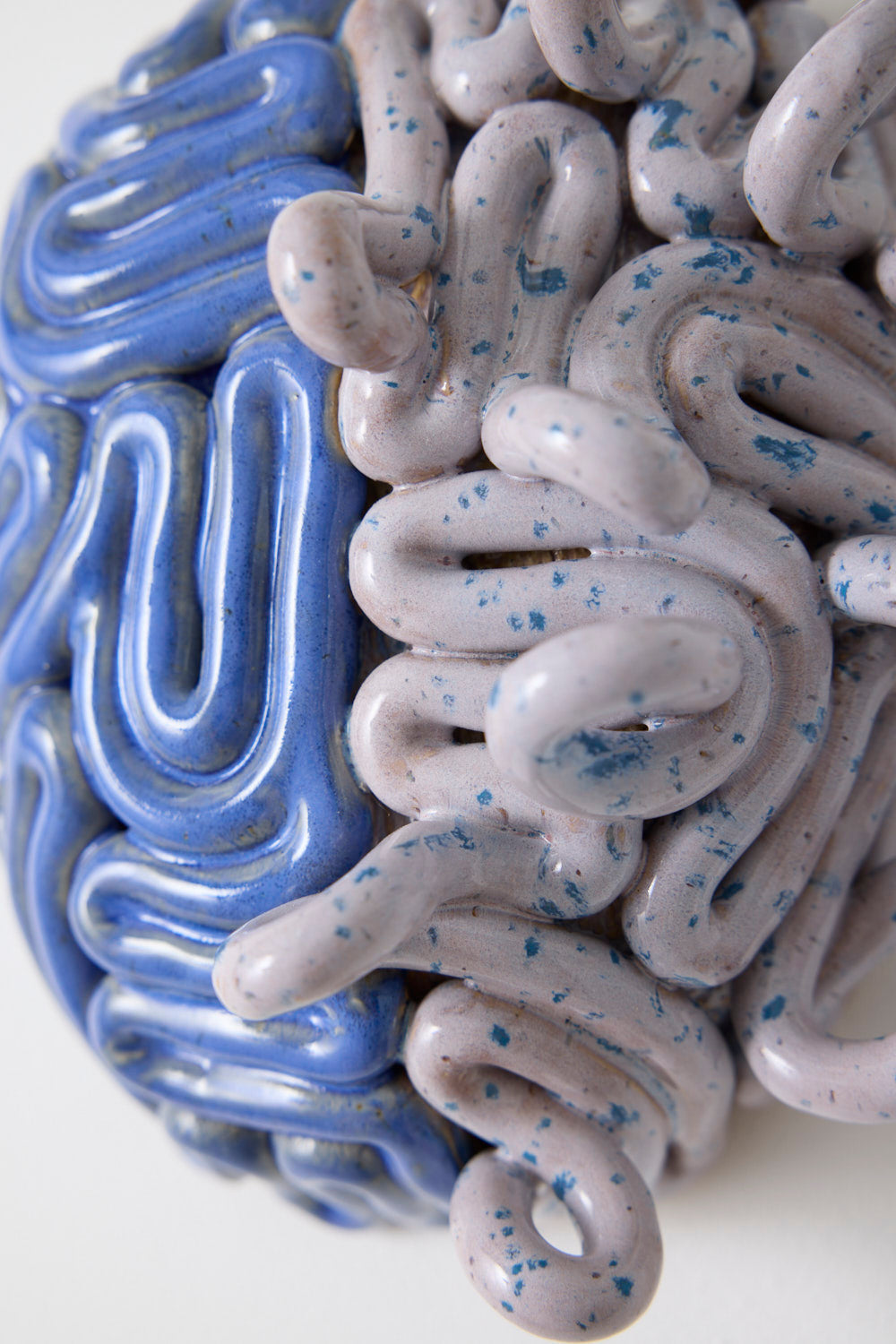 Krøllet hjerne blå/lilla - Hulda Rún