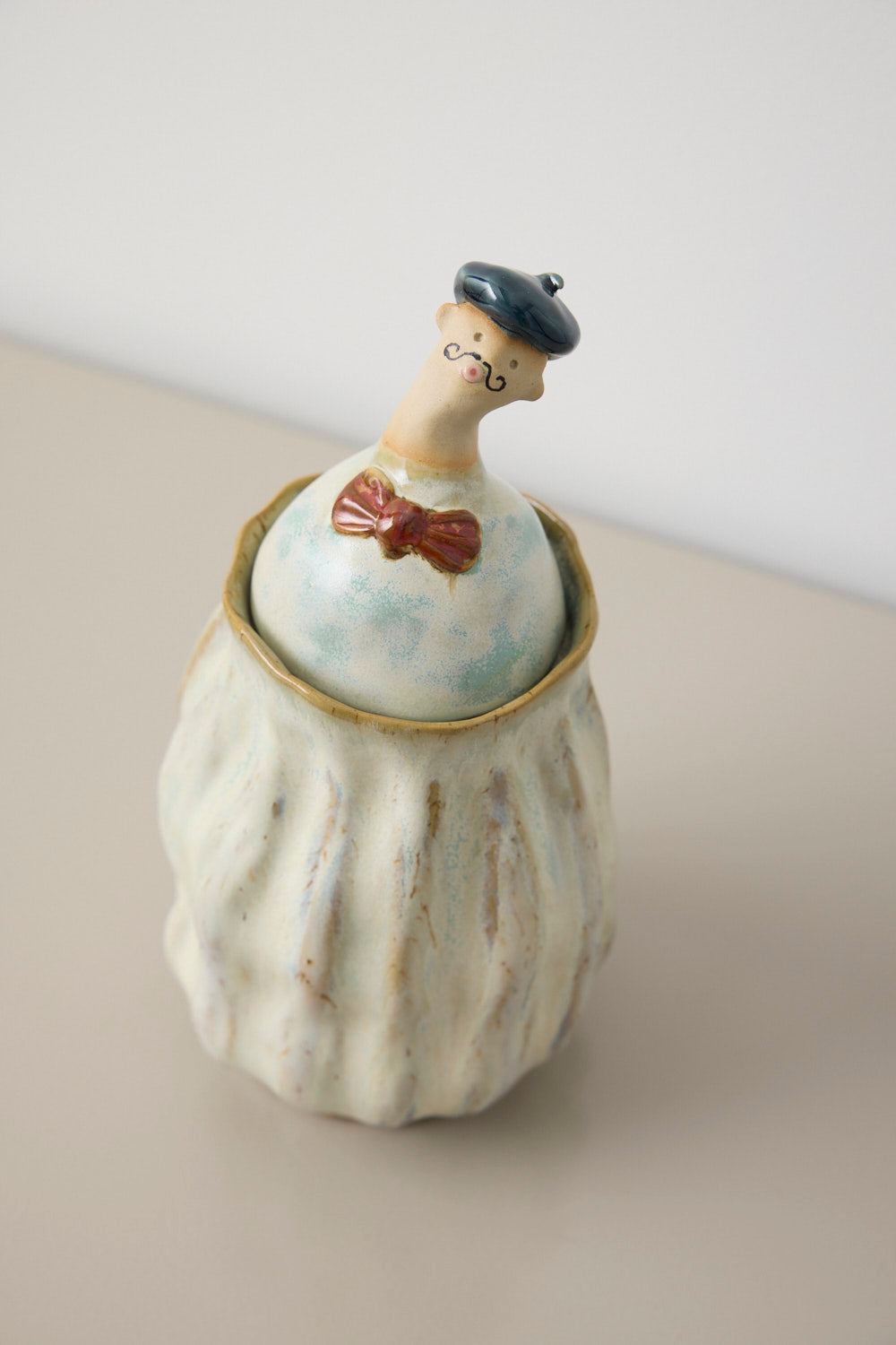 Mia Lindbirk - Vase/Krukke med låg - Monsieur