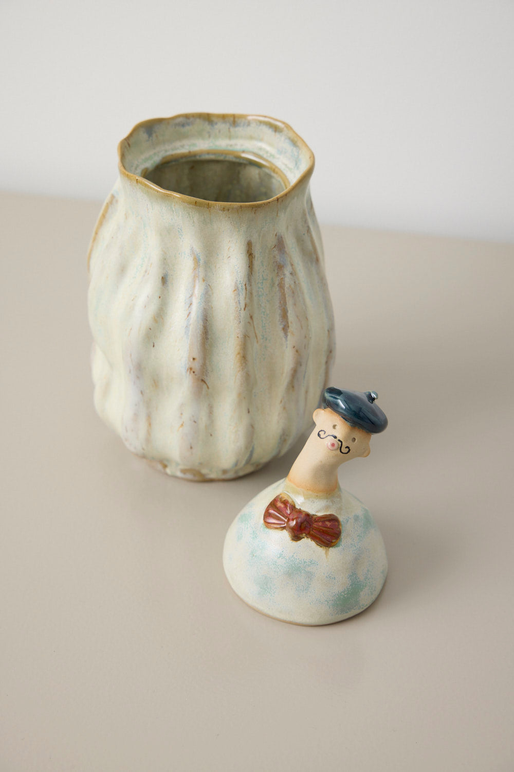 Mia Lindbirk - Vase/Krukke med låg - Monsieur