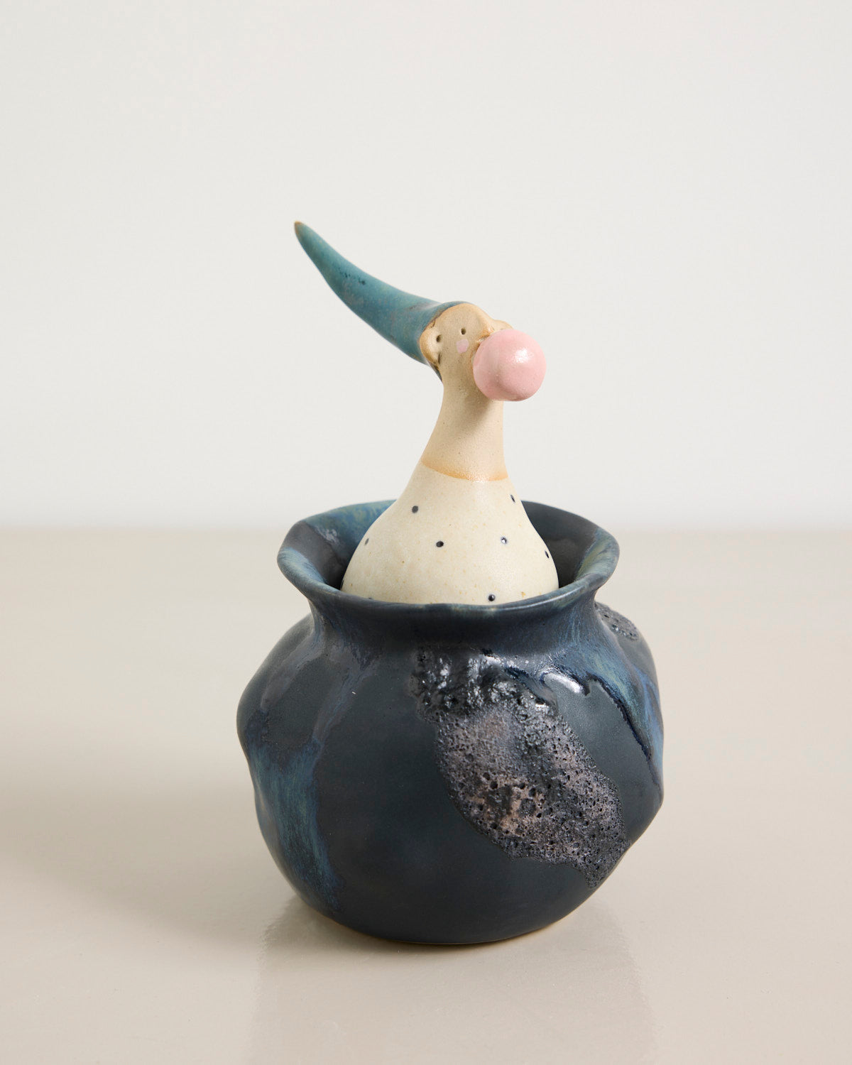 Vase/Krukke med låg - klovn