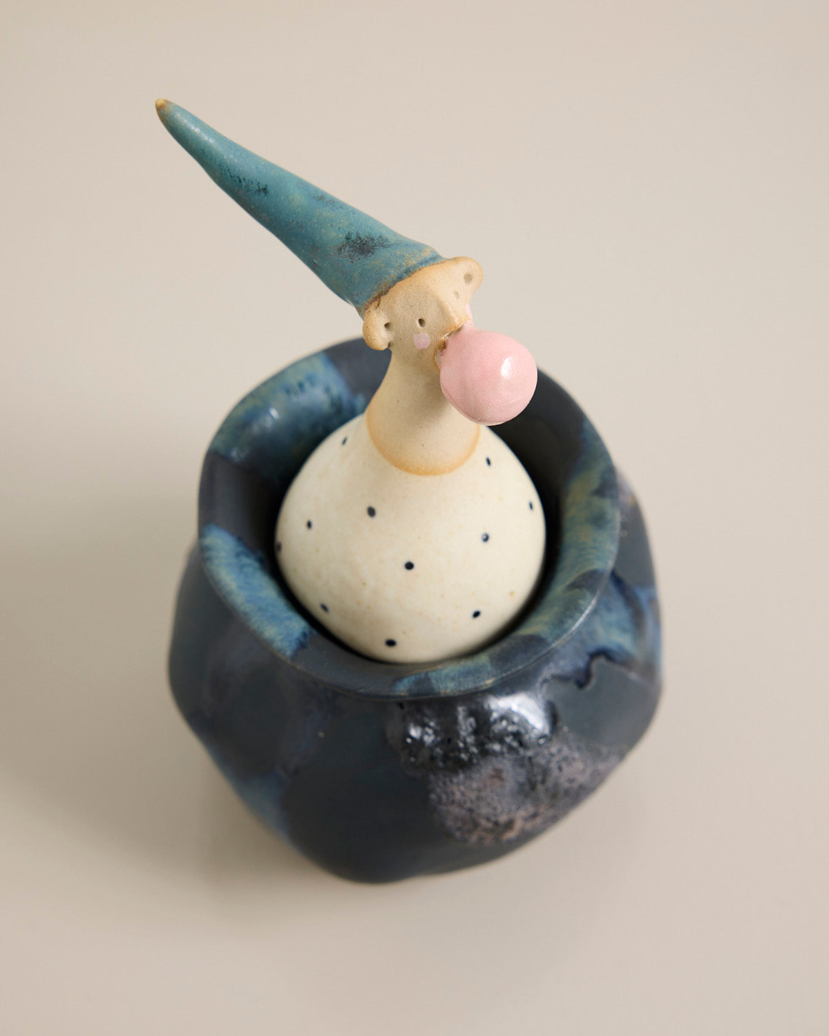 Vase/Krukke med låg - klovn