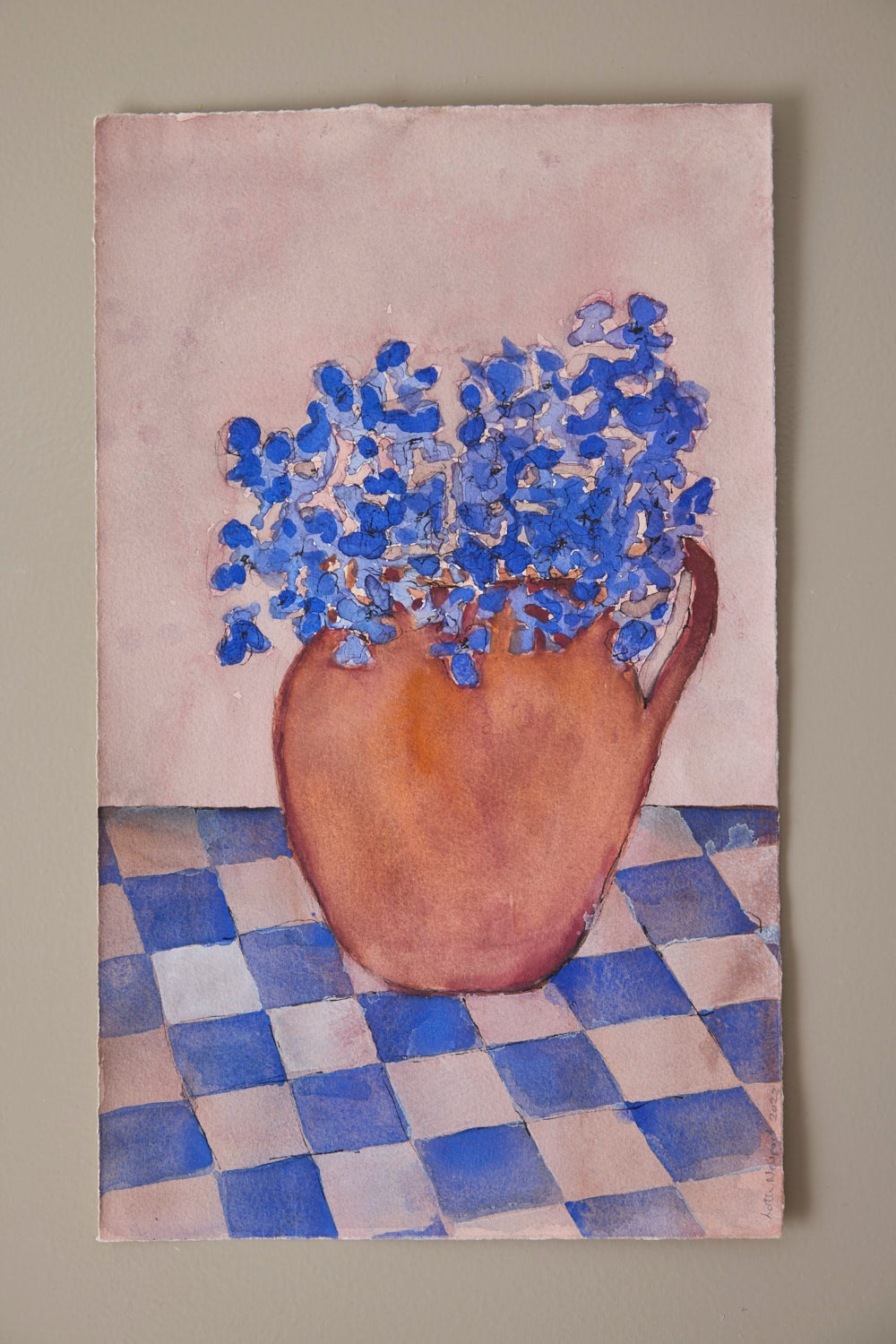 Lotte Neupart - Blå Hortensia