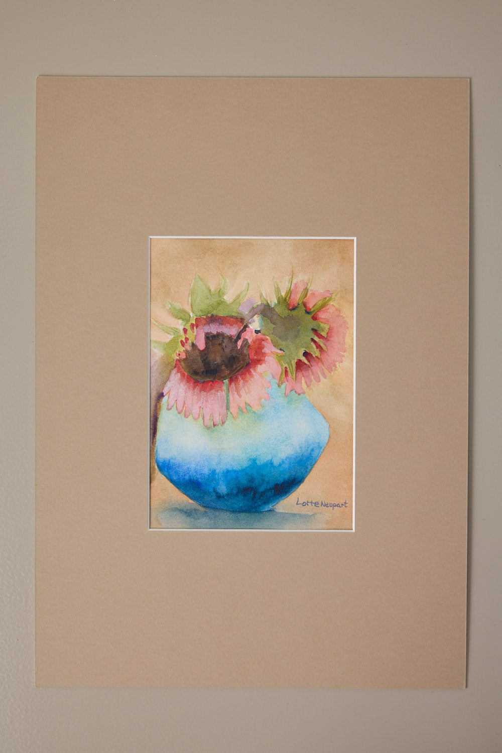 Blå vase - Lotte Neupart