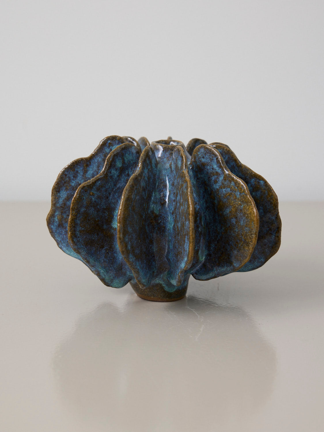Lamelvase (mørk/blå)