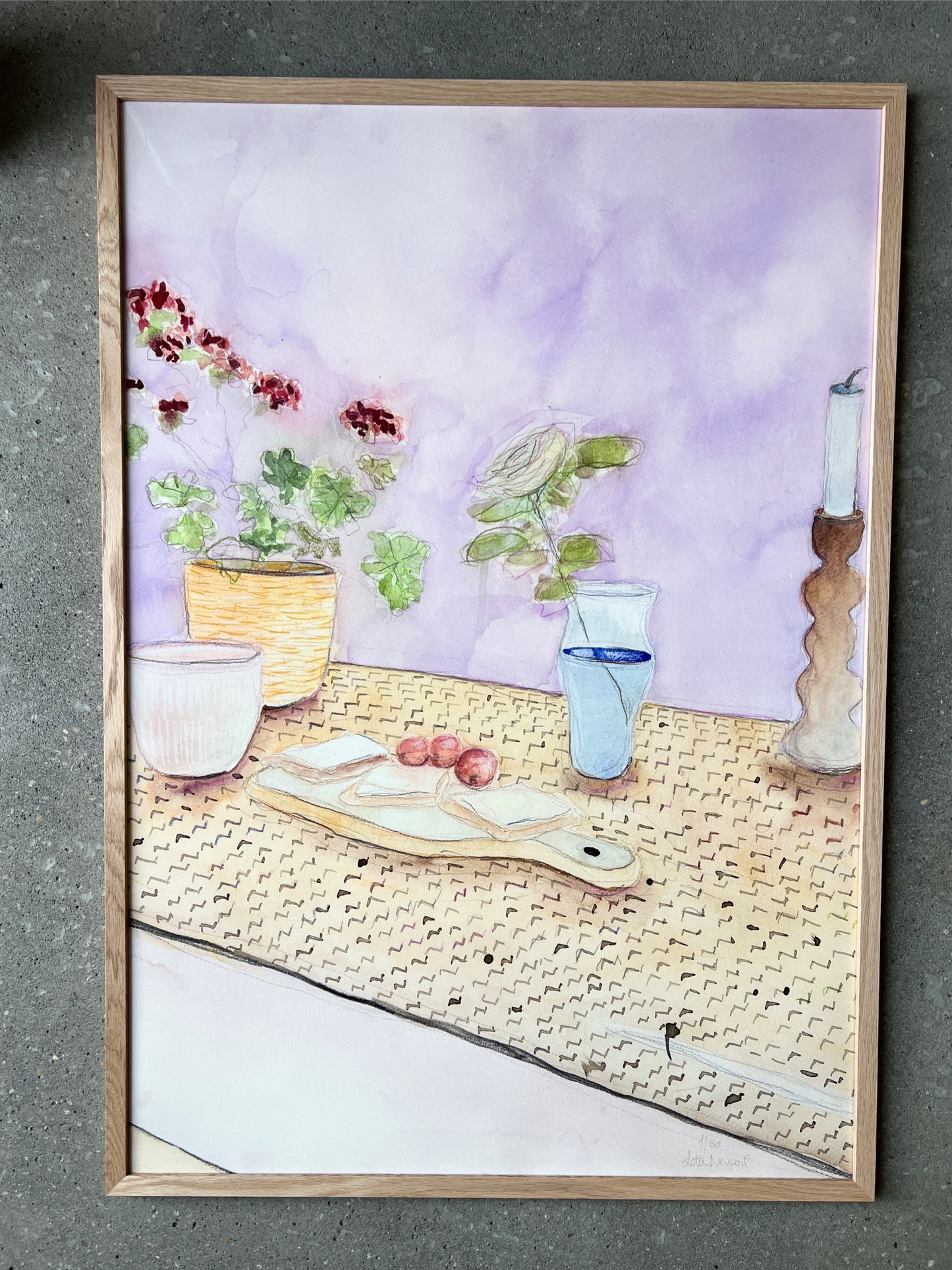 Morgenbordet - Lotte Neupart - Kunsttryk