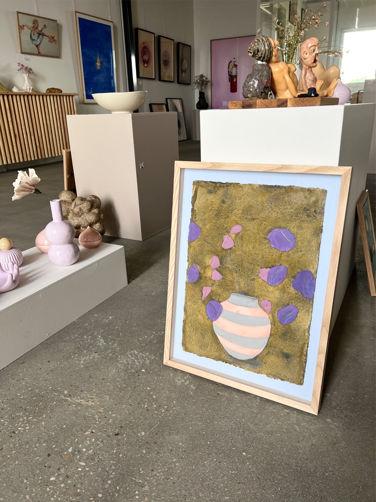 Stribet vase - Lotte Neupart