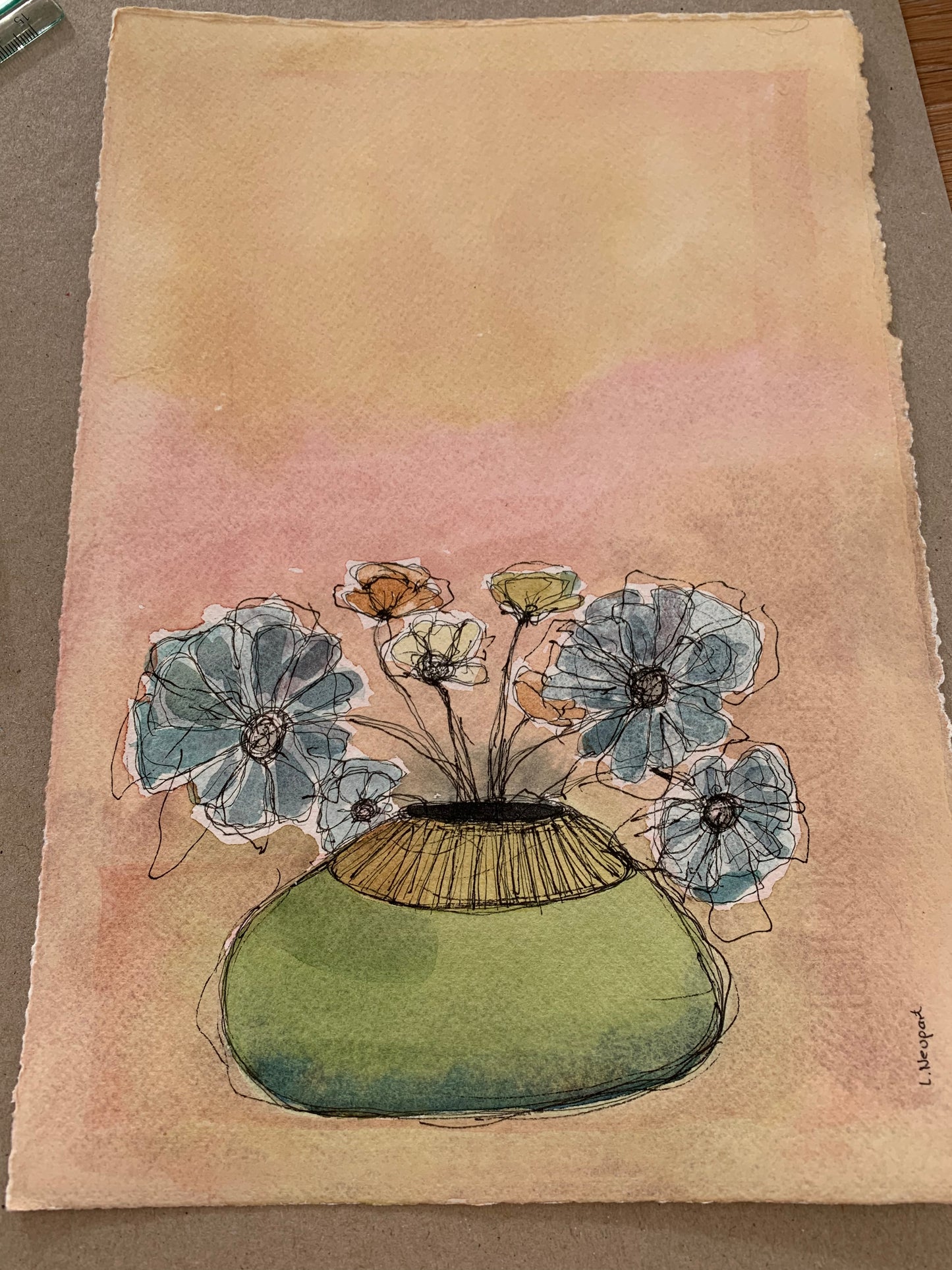 Lotte Neupart - Grøn vase