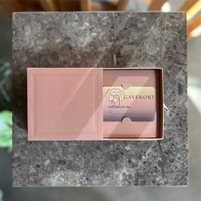 Fysisk gavekort – Galleri Lou Ra