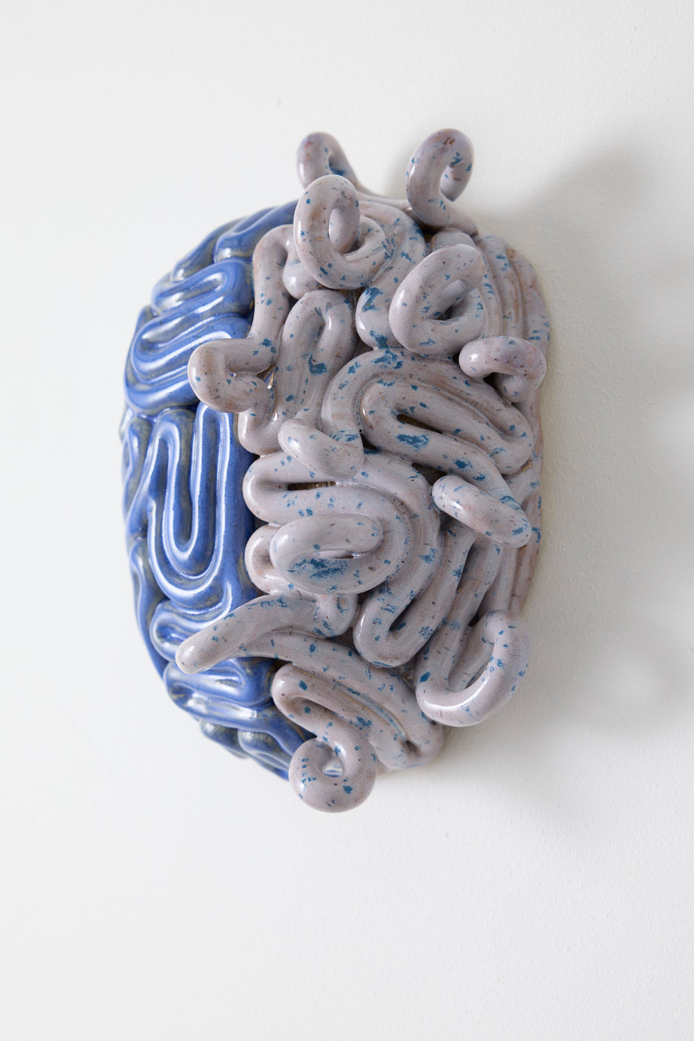 Krøllet hjerne blå/lilla - Hulda Rún