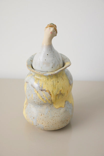 Mia Lindbirk - Vase/Krukke med låg - Lady