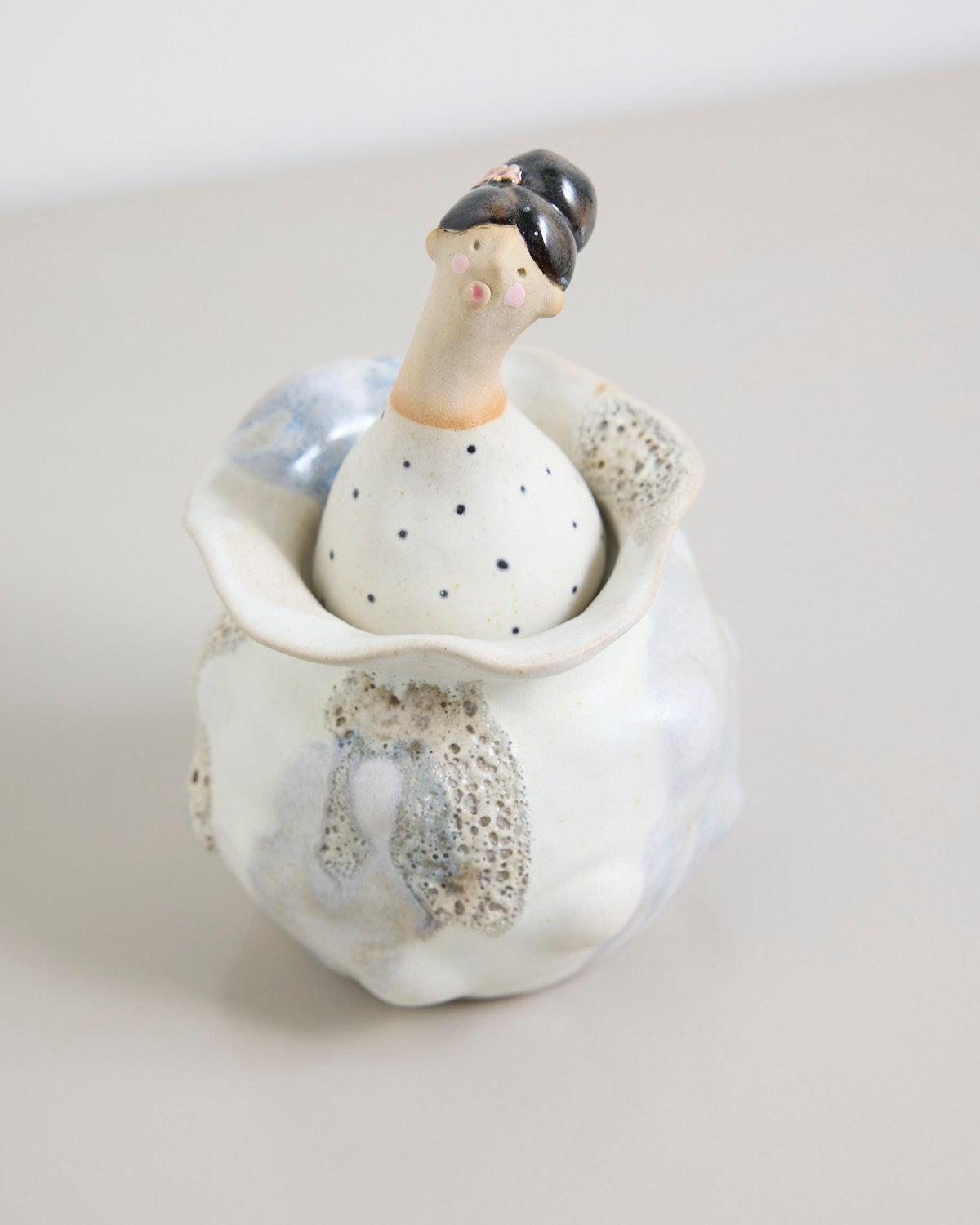 Vase/Krukke med låg - dame