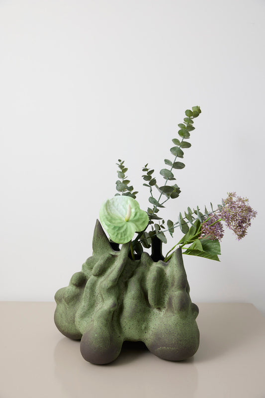 Grøn vase #2 - Lotte Lemor