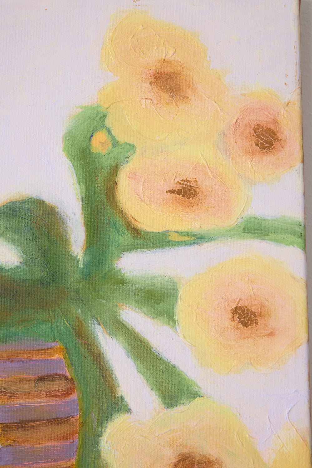 Krukke med blomster - Original