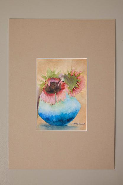 Blå vase - Lotte Neupart