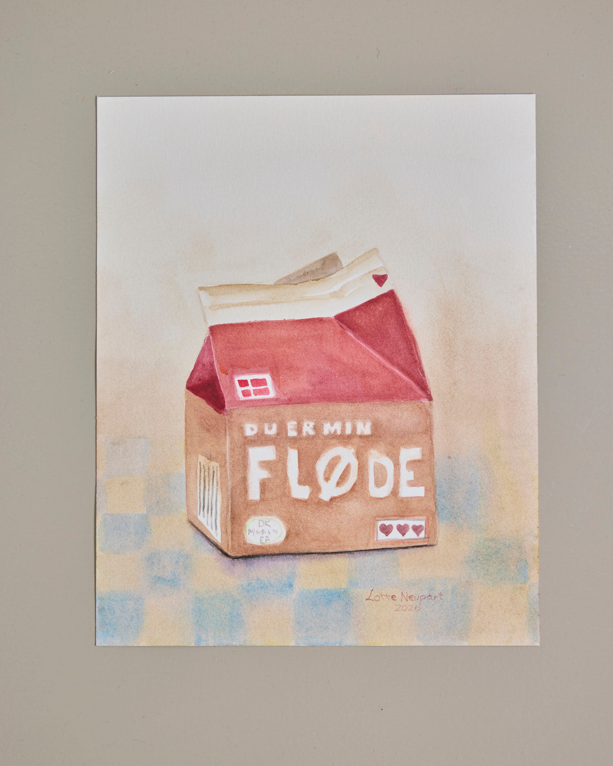 Fløde - gul/turkis