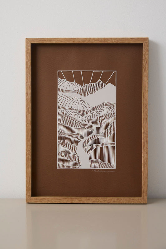 Through the mountains - Papirvaerk