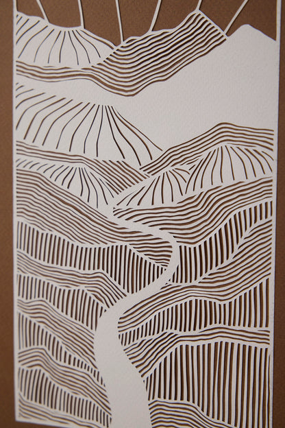 Through the mountains - Papirvaerk