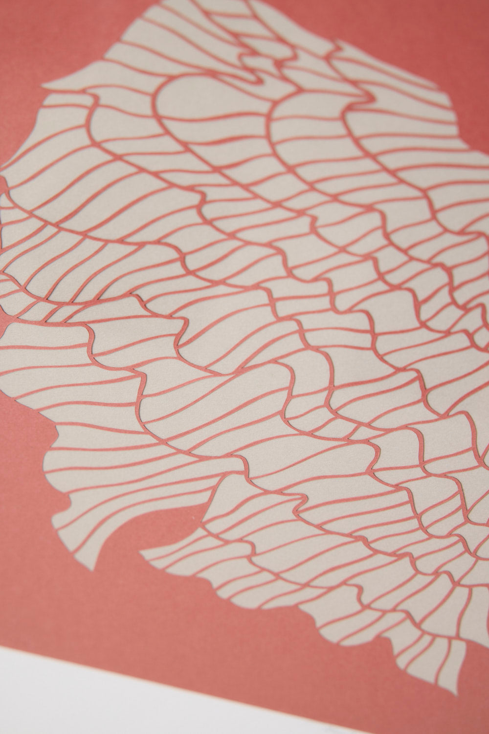 Frills (red) - Papirvaerk