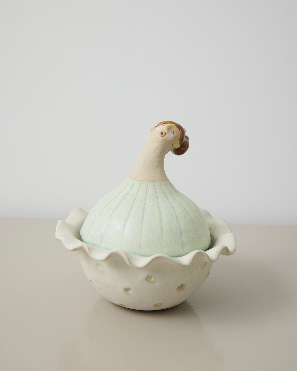 Marguerite dame - lågkrukke - Mia Lindbirk