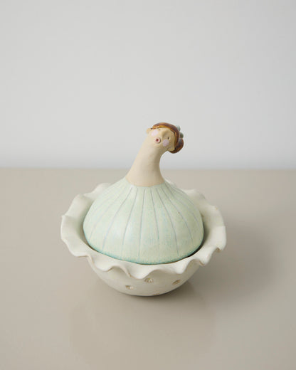 Marguerite dame - lågkrukke - Mia Lindbirk