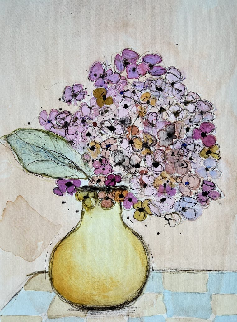 Yellow vase - Lotte Neupart