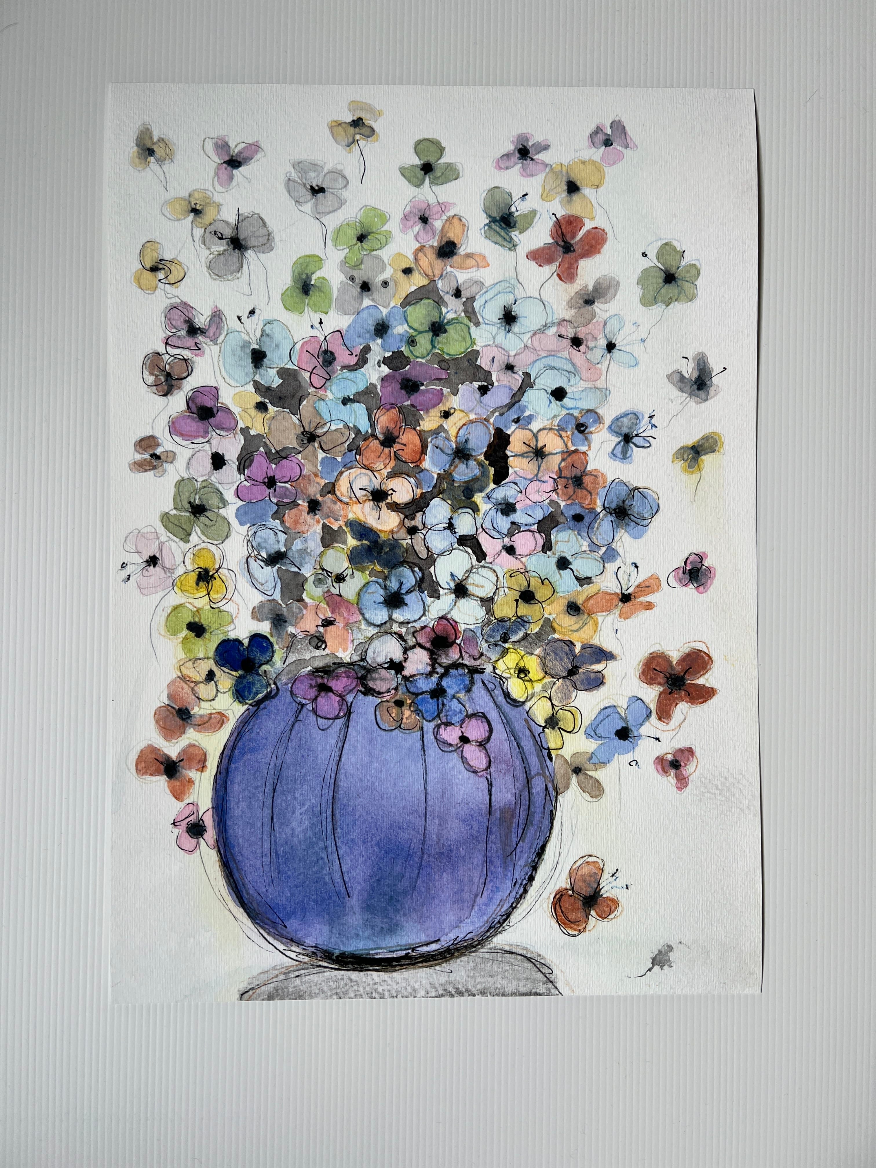 Purple vase