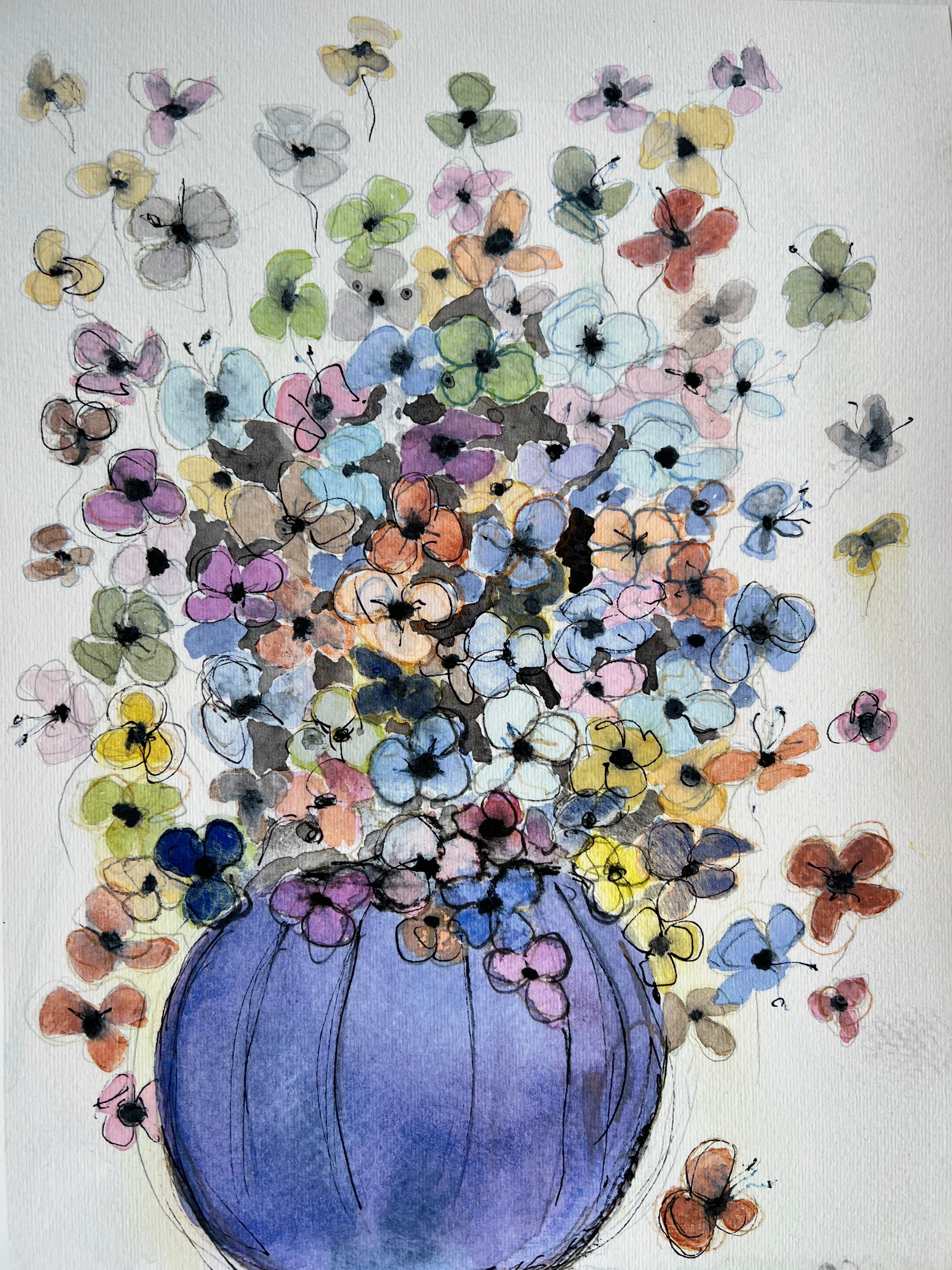 Purple vase